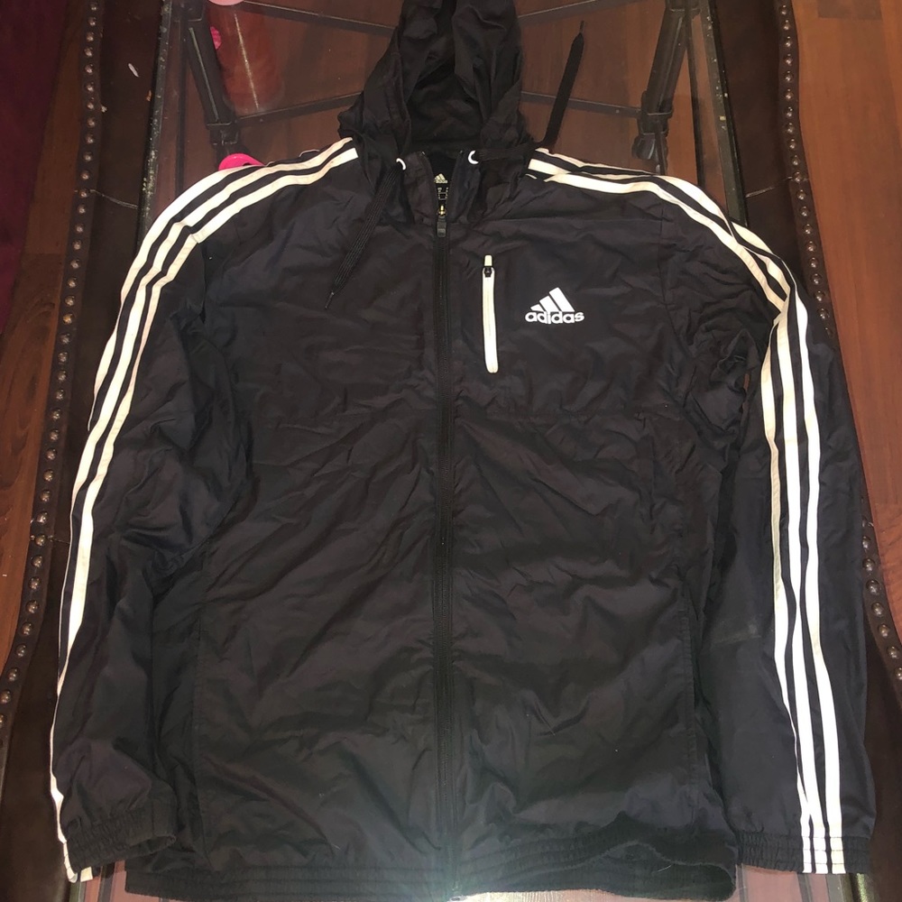 Adidas zip up windbreaker